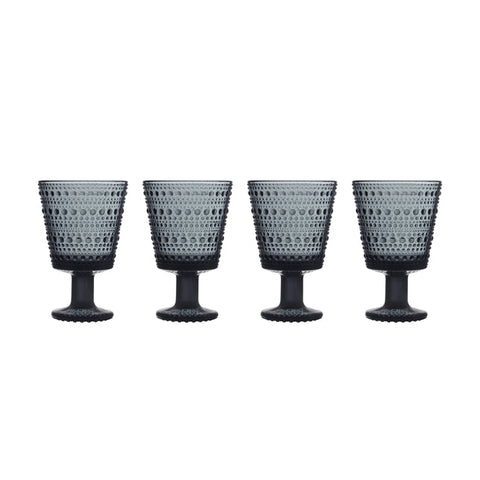 Iittala Kastehelmi Drinking Glass 26cl 4pcs Grey