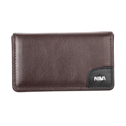 Nava Treck Leather Rigid Business Card Case
